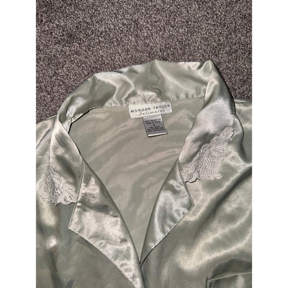 Morgan Taylor Intimates Green Long Sleeve Sleep Shirt/Pajama Top‎ - Picture 2 of 9